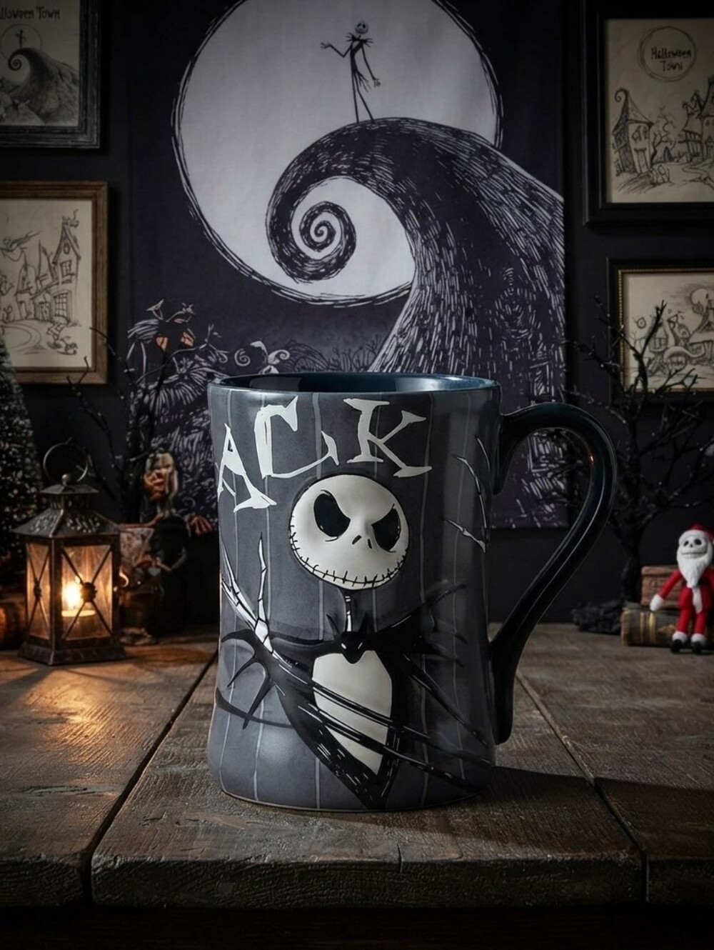 Disney Nightmare Before Christmas Jack Skellington Sculpted Coffee Mug